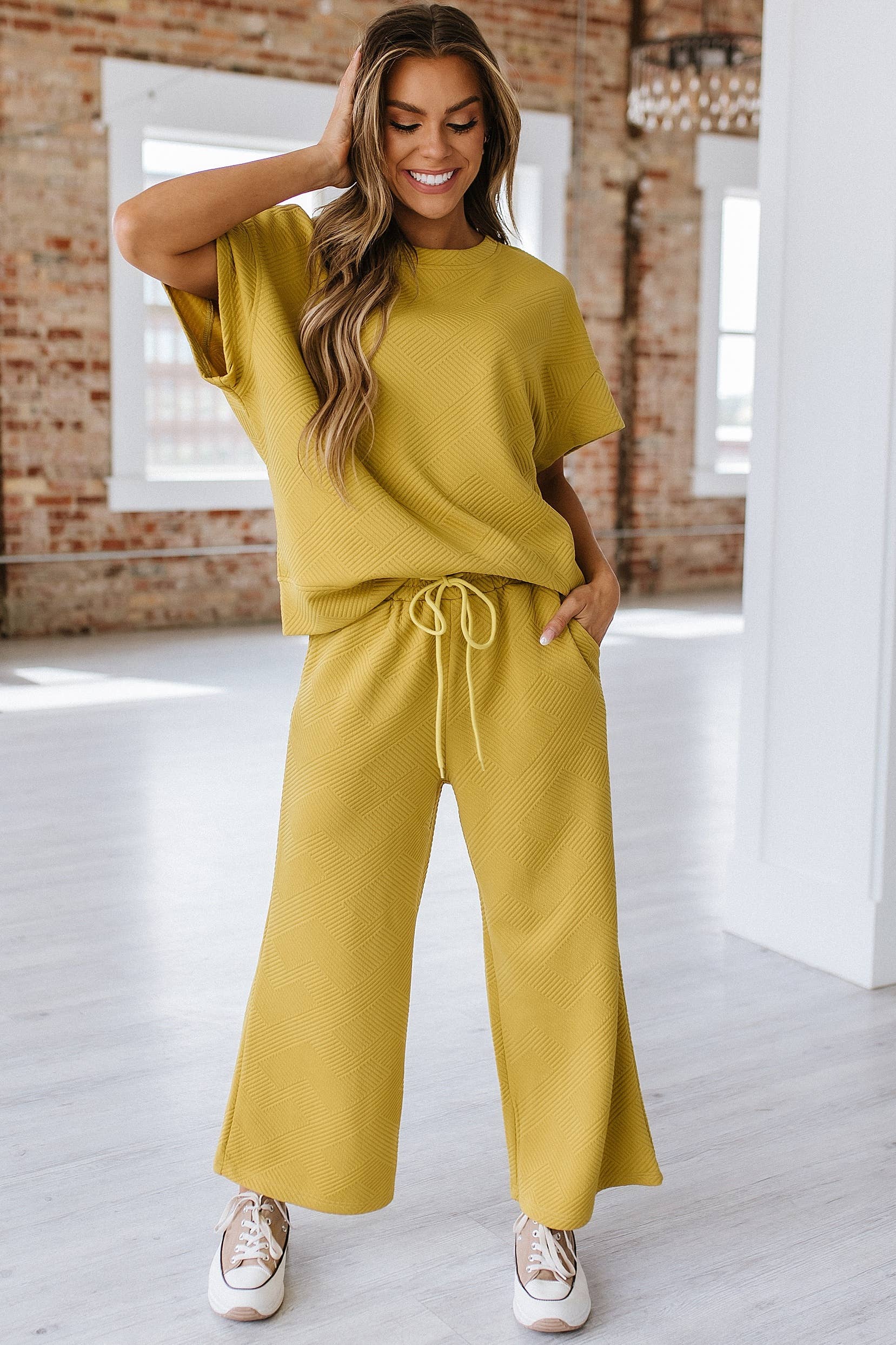 Stockton Textured Set || Mustard – Newnan Mercantile