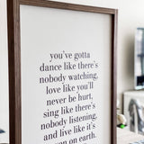 You've Gotta Dance Sign