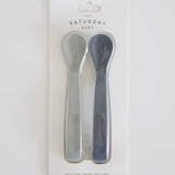 The Saturday Baby Silicone Spoon Set | Multiple Colors