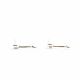 Arrow Stud Earrings | Silver