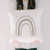 Neutral Rainbow Pillow