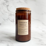 Cinnamon Vanilla Soy Candle- Amber Towery