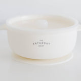 The Saturday Baby Suction Bowl With Lid | Multiple Colors