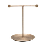 Hand-Forged Metal Jewelry Stand | Antique Brass Finish