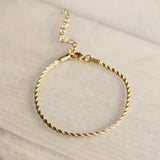 Gold Twisted Bracelet