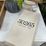 Zip Code Tea Towel | 30263 | 30265 | 30277 | 30259 | 30268