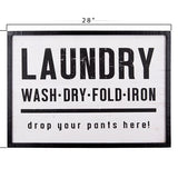 Framed Laundry Wall Decor