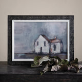 Framed Canvas Wall Decor with House