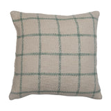 Woven Cotton Plaid Pillow