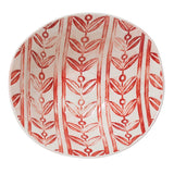 Hand-Painted Debossed Stoneware Bowl, 4 Styles