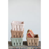 Stoneware Berry Basket | Multiple colors